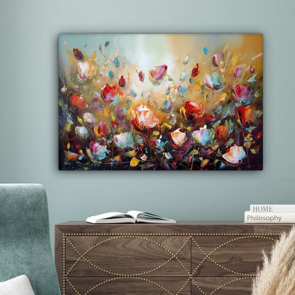 MuchoWow Högupplöst Foto på Canvas - Väggdekoration - Målning Print - Enkelt Upphängningssystem