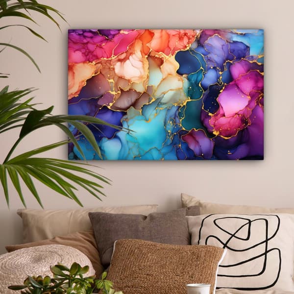 MuchoWow Högupplöst Foto på Canvas - Väggdekoration - Målning Print - Enkelt Upphängningssystem
