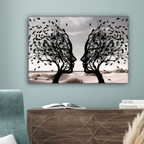 MuchoWow Högupplöst Foto på Canvas - Väggdekoration - Målning Print - Enkelt Upphängningssystem