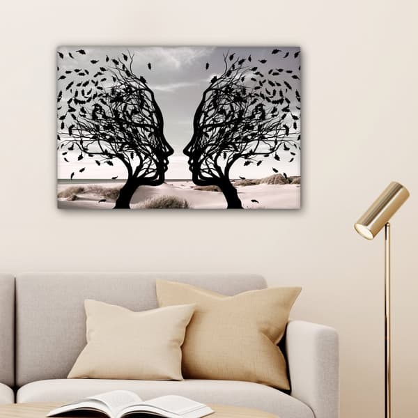 MuchoWow Högupplöst Foto på Canvas - Väggdekoration - Målning Print - Enkelt Upphängningssystem
