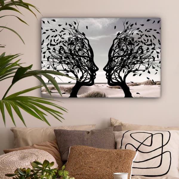 MuchoWow Högupplöst Foto på Canvas - Väggdekoration - Målning Print - Enkelt Upphängningssystem