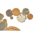 Pikkukuva 2 / 2: Seinäkoriste 23SMB1538 Valkoinen Ruskea Harmaa Metalli 89,5 x 5,1 x 48,3 cm (2 osaa)