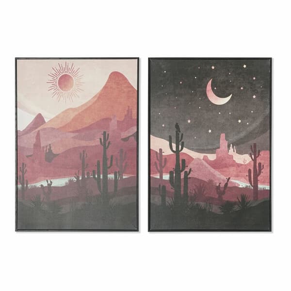 Maalaus DKD Home Decor Maisema (2 osaa) (50 x 3 x 70 cm)