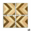 Miniatyrbillede 1 af 2: Vægdekoration Bafana Brun Beige 3 x 82,5 x 82,5 cm (2 enheder)
