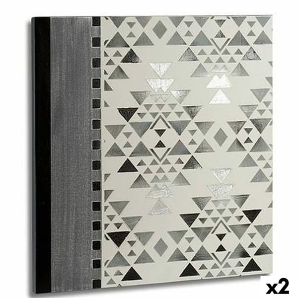 Maleri Etnisk 78 x 2,5 x 78 cm (2 enheder)