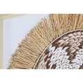 Miniatyrbillede 3 af 4: Lærred Home ESPRIT Hvid Natur Boho 60 x 3 x 60 cm (2 enheder)