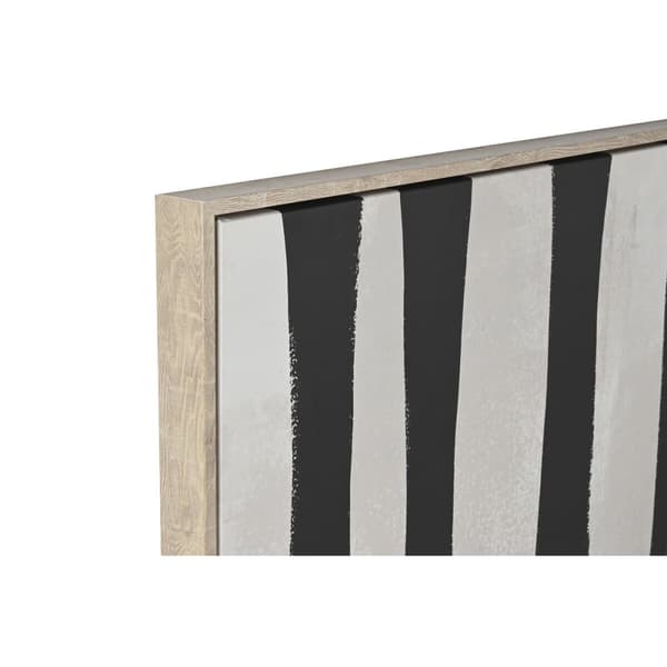Lærred Home ESPRIT Sort Beige polystyren Lærred Moderne 103 x 4,5 x 143 cm (2 enheder)