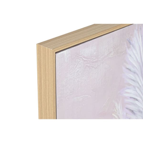 Maleri Home ESPRIT Lærred Træ MDF Vase Skandinavisk 62 x 4 x 92 cm (2 enheder)