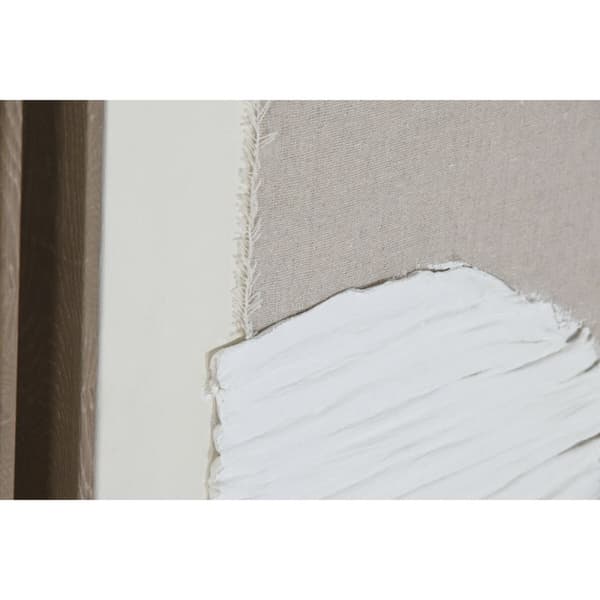 Maleri Home ESPRIT Hvid Beige Abstrakt Skandinavisk 62 x 3,2 x 82 cm (2 enheder)