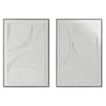 Miniatyrbillede 1 af 4: Maleri Home ESPRIT Hvid Sort Abstrakt Urban 60 x 6,5 x 90 cm (2 enheder)