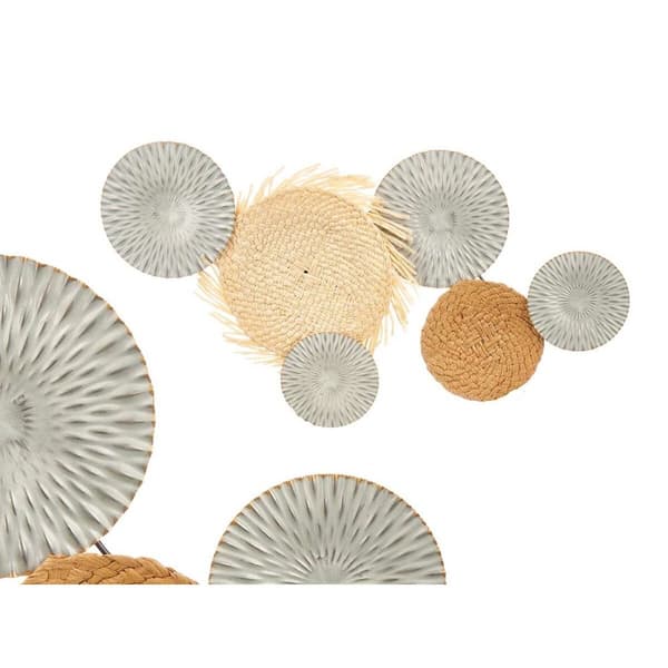 Seinäkoriste 23SMB1537 Ruskea Harmaa Metalli 76,8 x 4,4 x 50,2 cm (4 osaa)