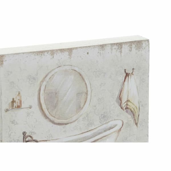 Maleri DKD Home Decor Toiletter (2 enheder) (20 x 3 x 20 cm)