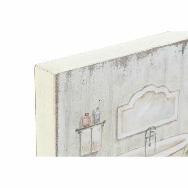 Maalaus DKD Home Decor Kylvyt (2 osaa) (20 x 3 x 20 cm)