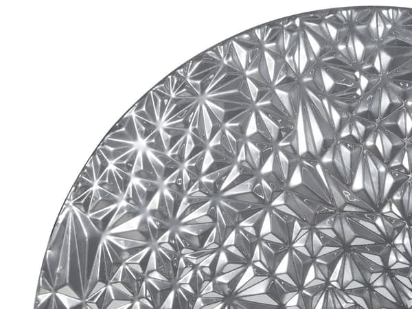 Veggdekorasjon Sølvfarget Jern Hengende Vegg Aksentstykke Metallisk Glamour Stil