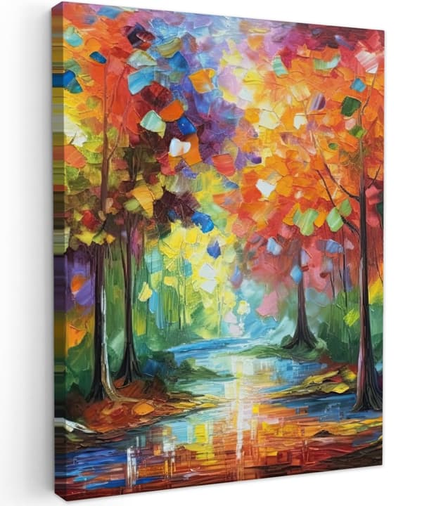 MuchoWow Högupplöst Foto på Canvas - Väggdekoration - Målning Print - Enkelt Upphängningssystem