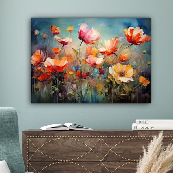 MuchoWow Högupplöst Foto på Canvas - Väggdekoration - Målning Print - Enkelt Upphängningssystem