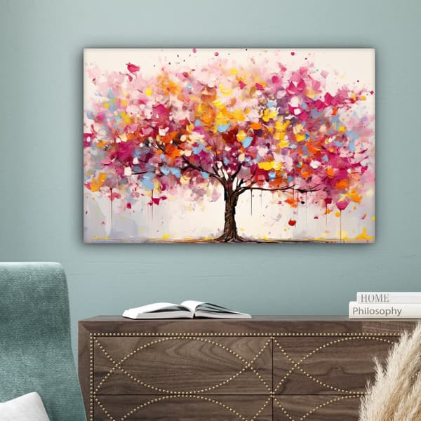 MuchoWow Högupplöst Foto på Canvas - Väggdekoration - Målning Print - Enkelt Upphängningssystem