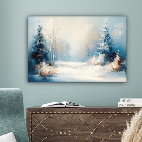 MuchoWow Högupplöst Foto på Canvas - Väggdekoration - Målning Print - Enkelt Upphängningssystem