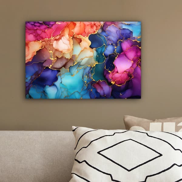 MuchoWow Högupplöst Foto på Canvas - Väggdekoration - Målning Print - Enkelt Upphängningssystem