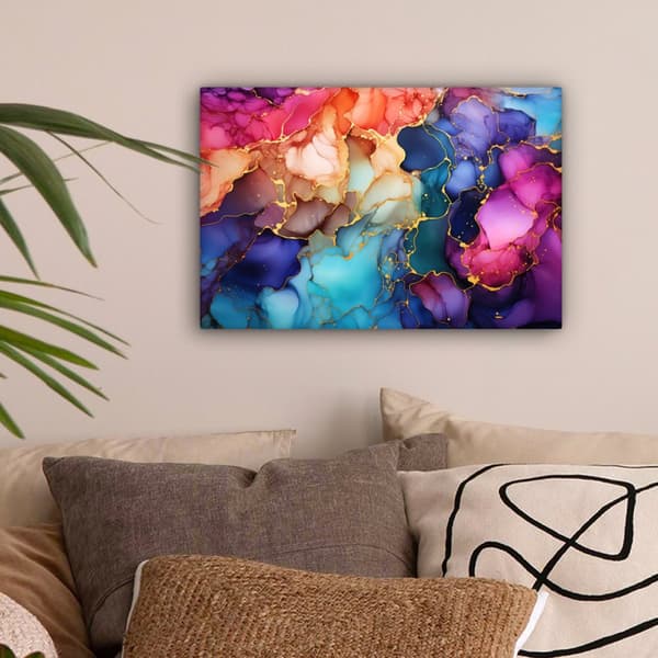 MuchoWow Högupplöst Foto på Canvas - Väggdekoration - Målning Print - Enkelt Upphängningssystem