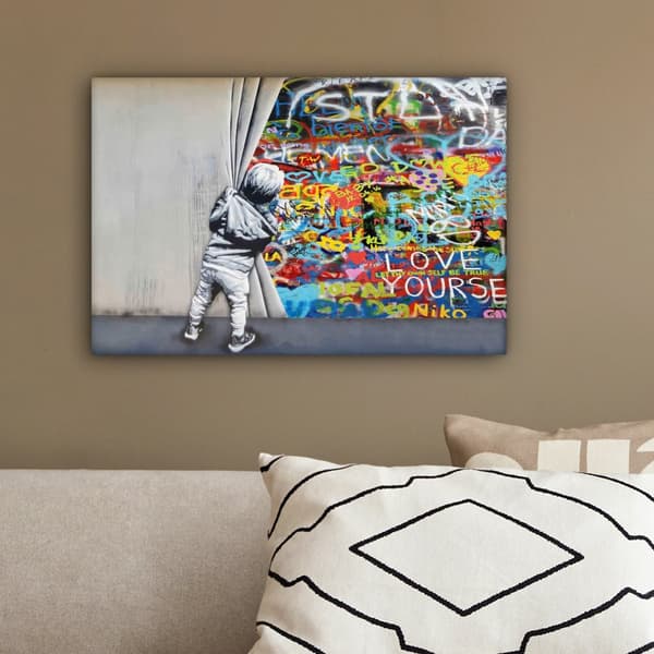 MuchoWow Högupplöst Foto på Canvas - Väggdekoration - Målning Print - Enkelt Upphängningssystem