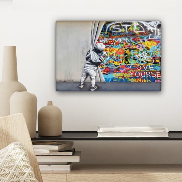 MuchoWow Högupplöst Foto på Canvas - Väggdekoration - Målning Print - Enkelt Upphängningssystem