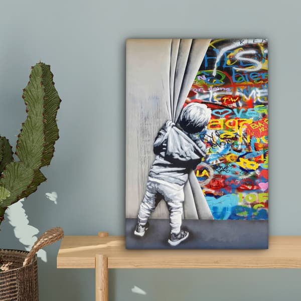 MuchoWow Högupplöst Foto på Canvas - Väggdekoration - Målning Print - Enkelt Upphängningssystem