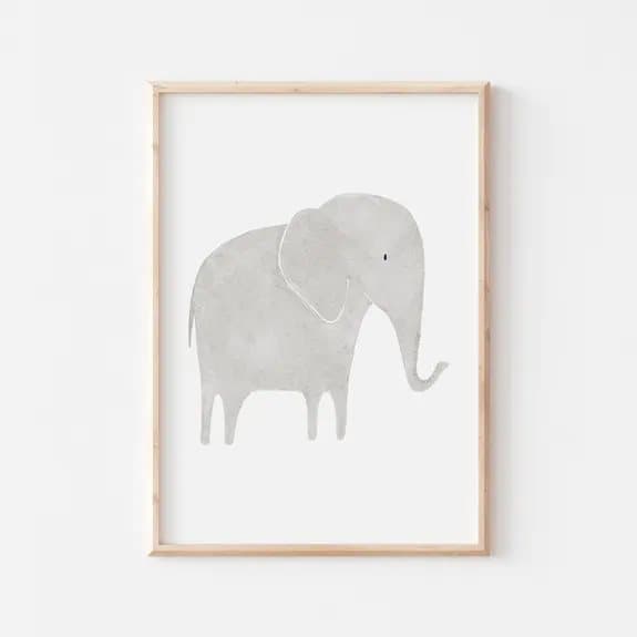 Safari plakat / elefant
