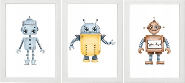 Plakater - Robot / sett med 3