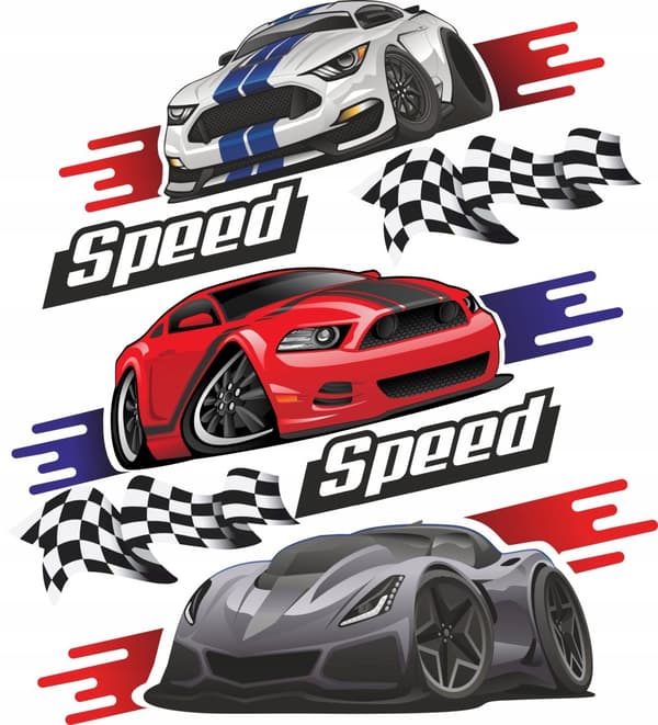 Veggklistremerke - Speed Speed