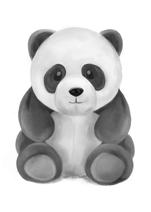 Veggklistremerke - Panda