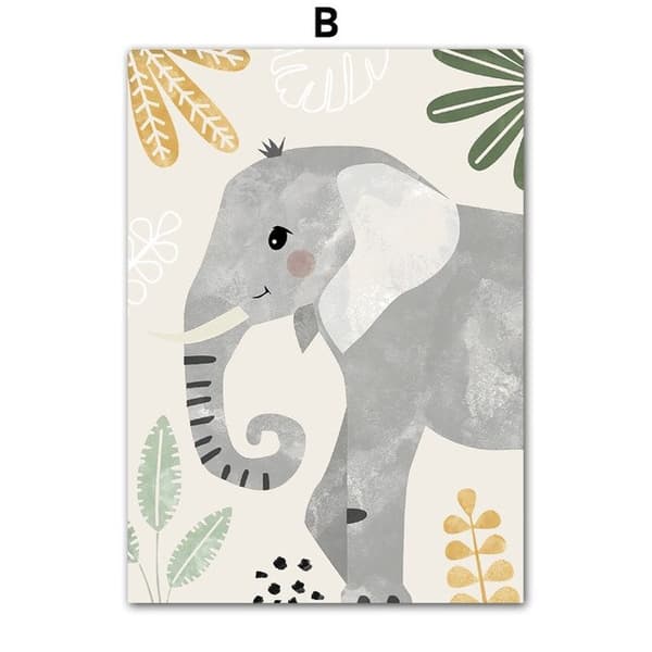 Plakat - Vilde dyr / Elefant
