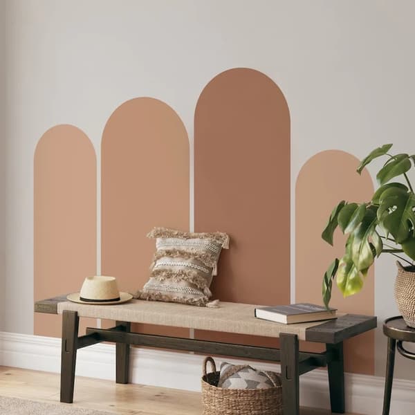 Veggklistremerke - Boho Arch / Beige