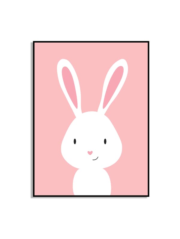 Plakat - Kanin / Pink