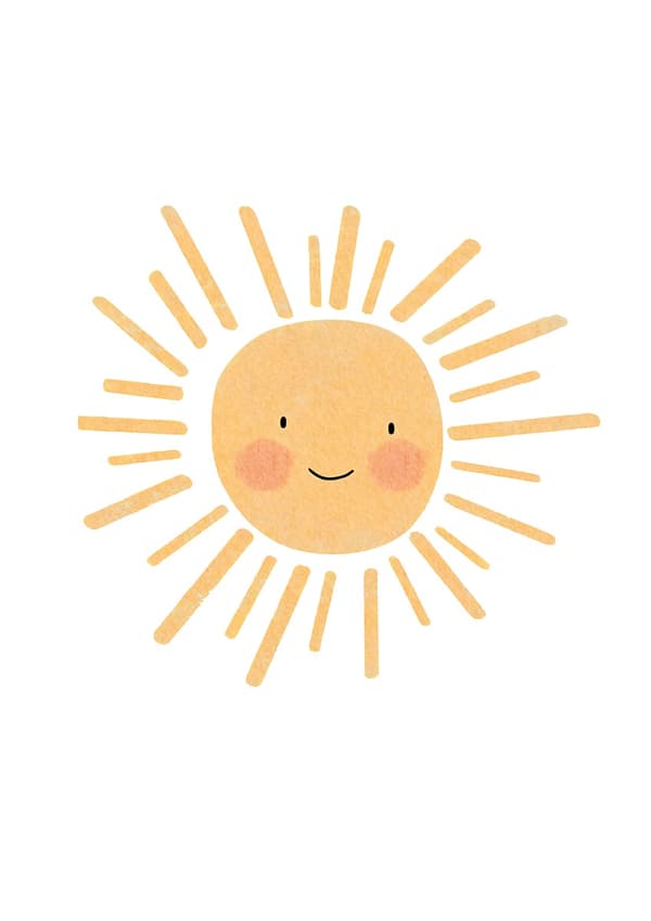 Plakat - Abstrakt kunst / Sun