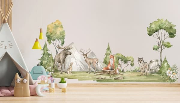 Wallsticker - Trær og Dyr