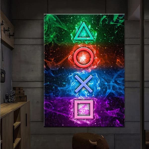 Plakat - Spillesymboler / Neon