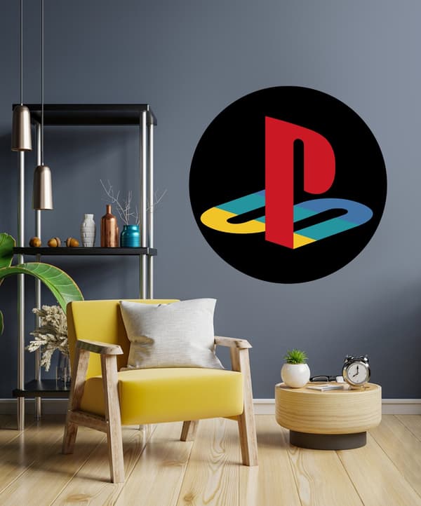 Veggklistremerke - PlayStation / Runde