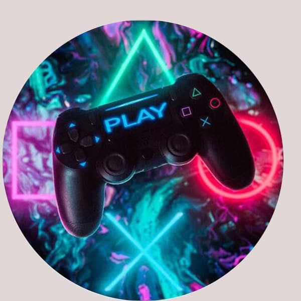 Veggklistremerke - PLAY / Joystick / Runde