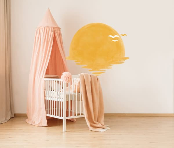Veggklistremerke - Sol med Mirage