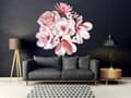 Miniatyrbilde 1 av 7: Veggklistremerke - Rosegull tusenfryd i 3D-blomst Lily Orchid Blomst