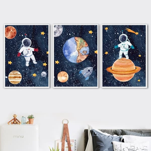 Plakater - Rom og Astronauter / Sett med 3