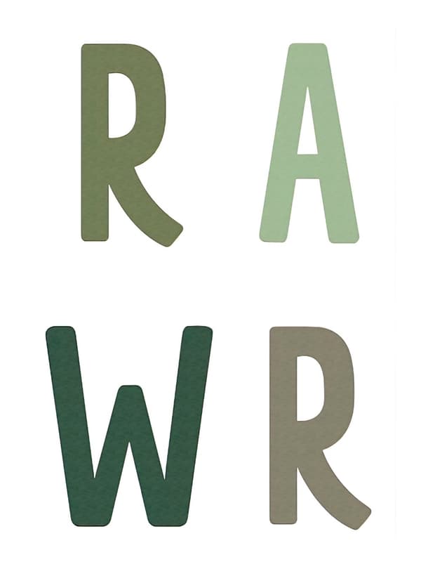 Plakat - RAWR / Dinosaur