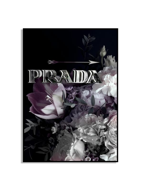 Plakat - Prada / Blomster