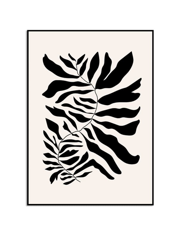 Plakat - Abstrakt Kunst / Blader