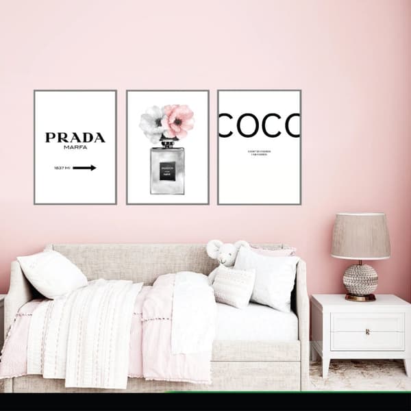 Plakater -  Prada and Coco  / Sæt med 3