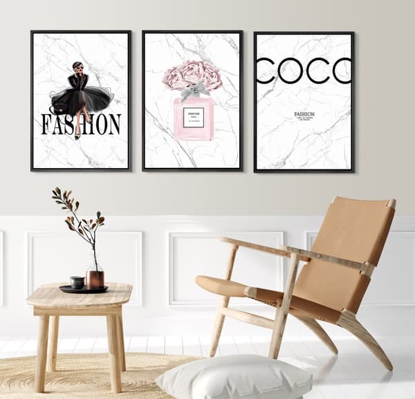 Plakater -Modeplakat / Fashion  / Sæt med 3