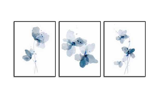Plakat – Blomsterkunst / Sæt af 3