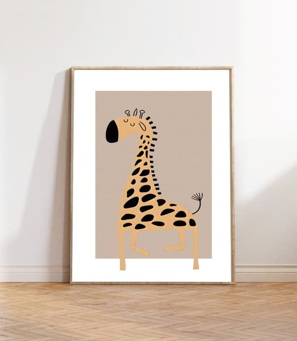 Plakat – Nordisk barnerom / Giraff