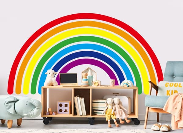 Wallsticker – Farverig Regnbue / 02
